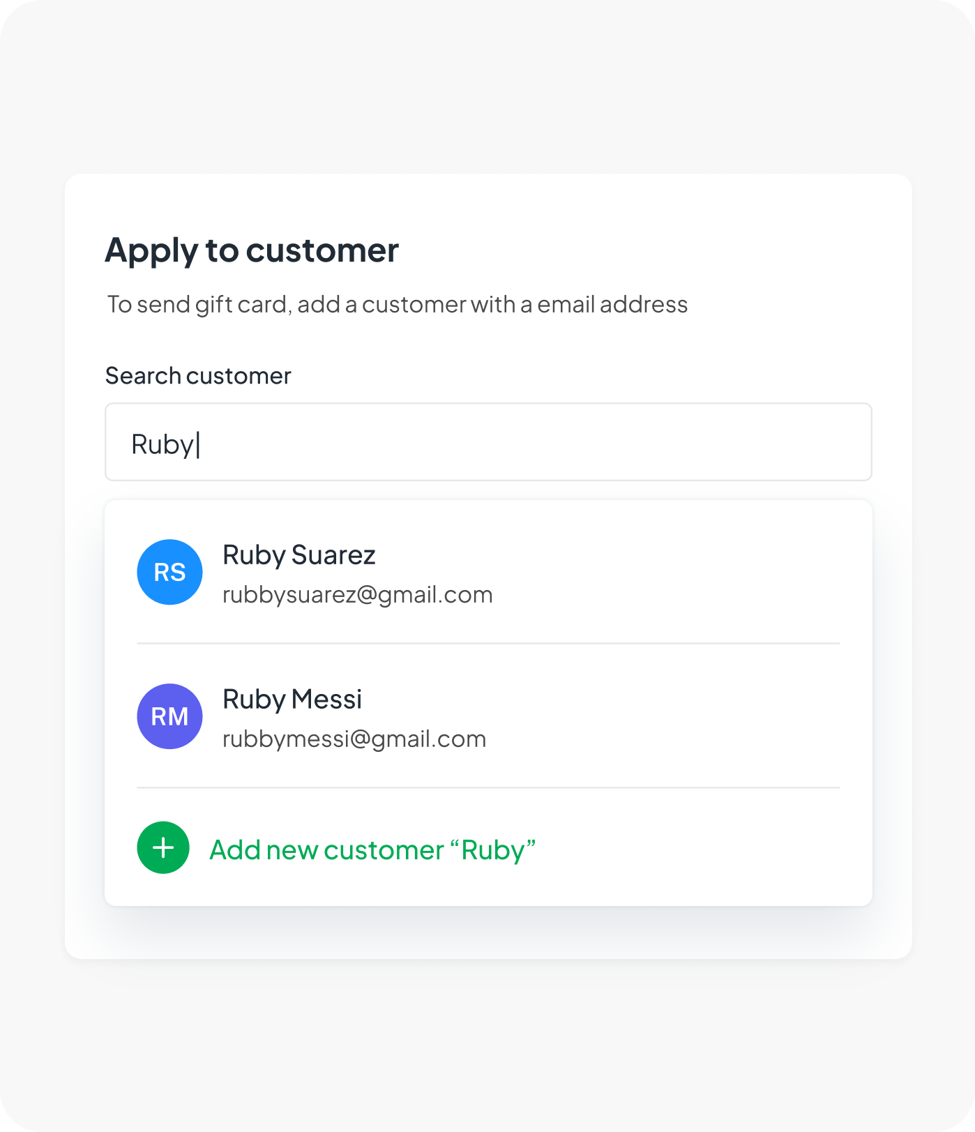 apply upsell giftcard to customer