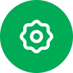 Gear Icon Green