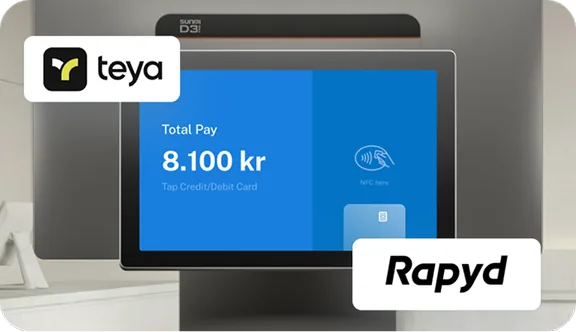 Snertilaus greiðsla á Teya-posa