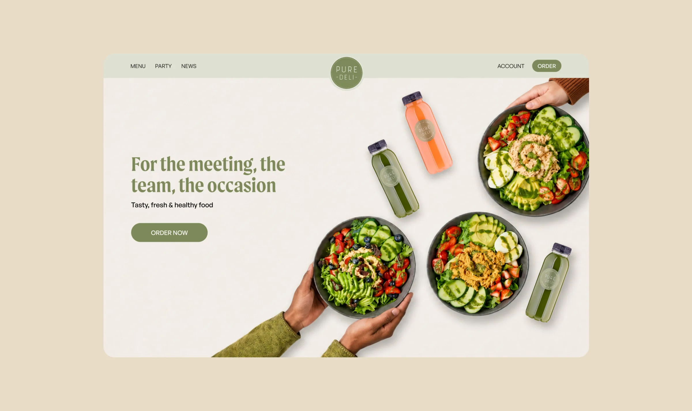 Vefur Pure Deli