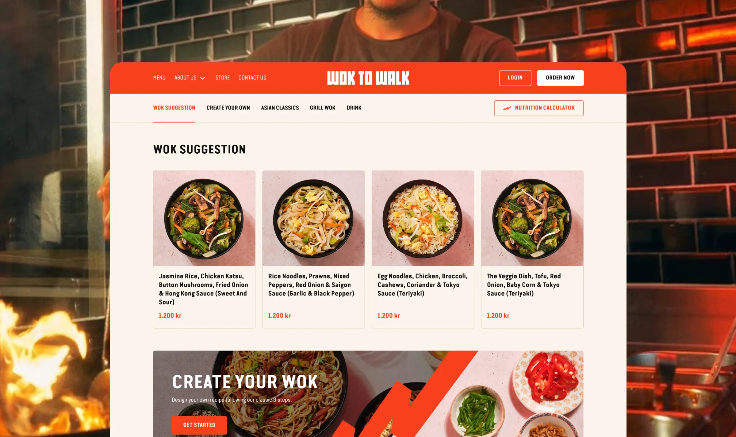Wok to Walk website